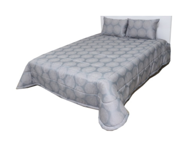 COLCHA C/FR 250X260 SOLER 12 AZUL