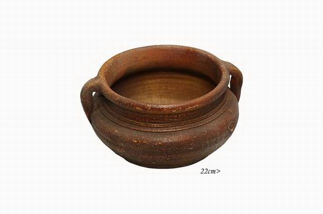VASO BARRO 21x10x21 CASTANHO A9135