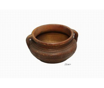 VASO BARRO 21x10x21 CASTANHO A9135