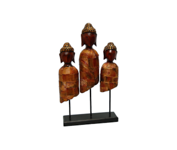 ESTATUETA 3 BUDAS MAD 37x58x10 AMB10-108