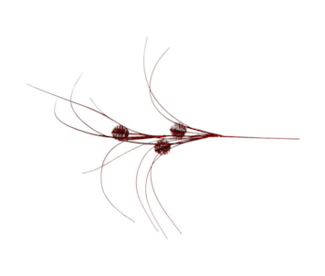 HASTE VERMELHO 85cm DMB24425-RED