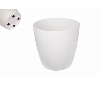 VASO SAN REMO 36CM C/RODAS BRANCO