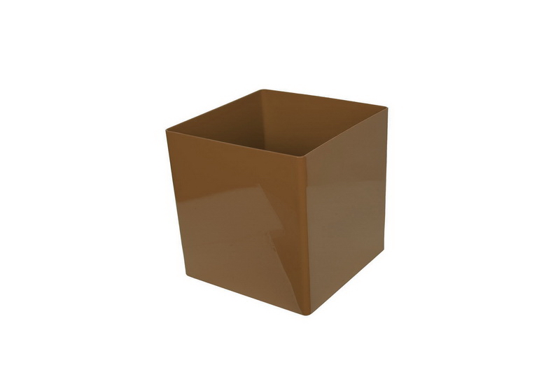 VASO CUBO 17CM TORTORA