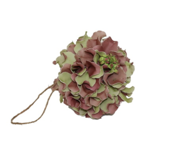 BOLA FLORES VD/RO 14cm TL06340B-AD