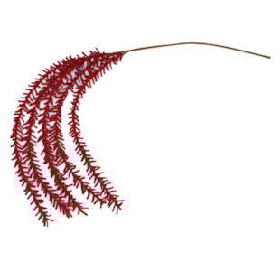 HASTE FLOR 120cm VERMELHO TL04245A-AF