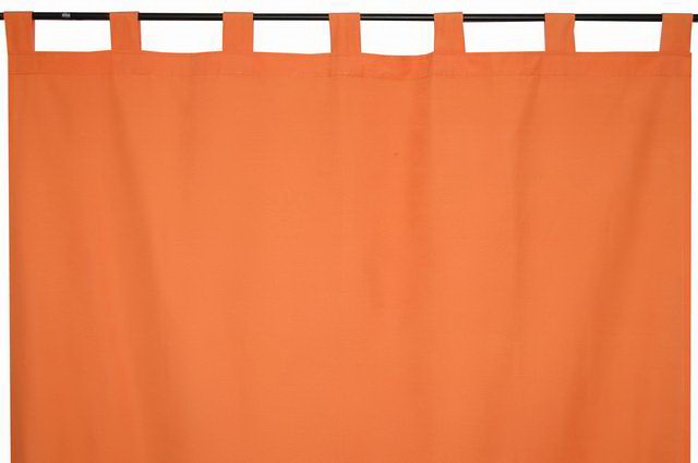 PAR CORT 140X250 LISO/1 LARANJA