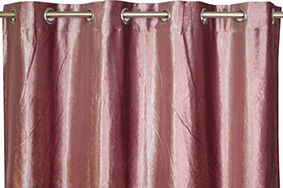 PAR CORTINADOS 150X250 ROSA VELUDO