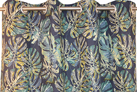 PAR CORTINADOS 150X250 ALBUS AZUL