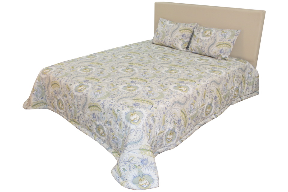 COLCHA C/FRONHA 250X260 ACAP 03 AZUL