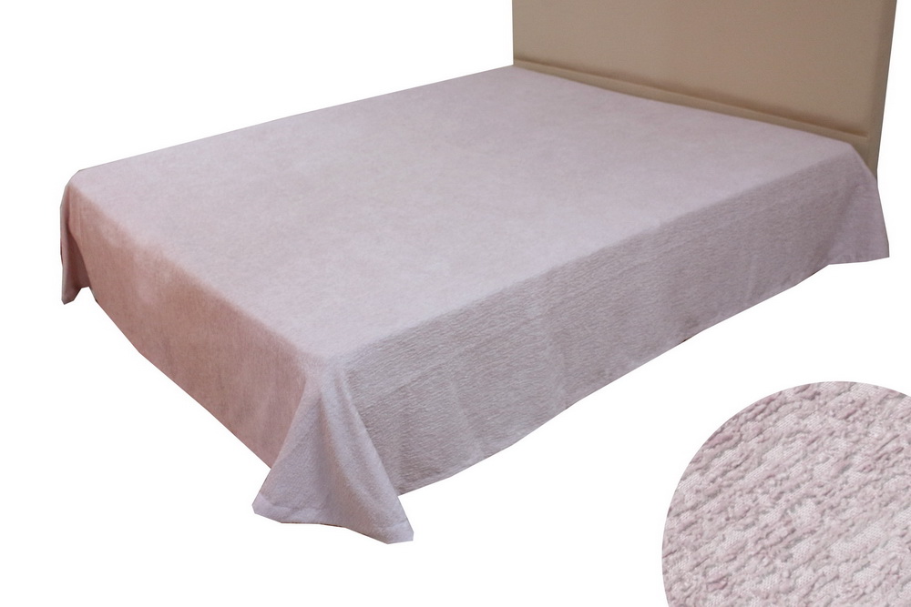 COLCHA S/FR 250X260 ROSA CHENIL