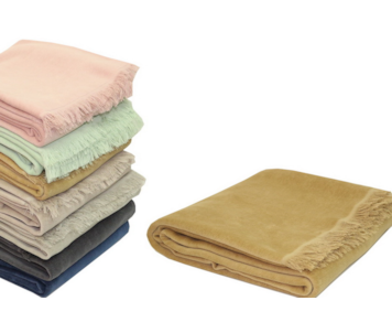 MANTA CHENILLE 130X190 CAMEL