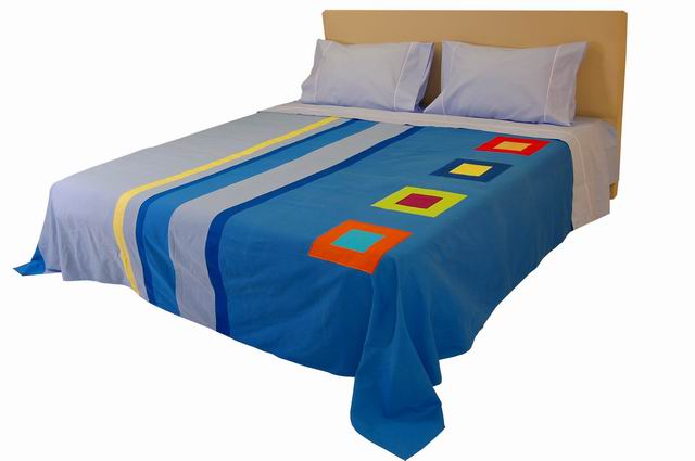 COLCHA ORION 230X260 AZUL