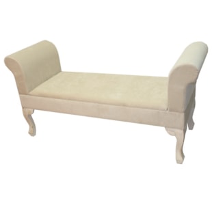 BANCO BRACO VEL BEGE 135cm SX59036BL
