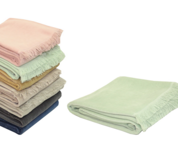 MANTA CHENILLE 130X190 VERD AGUA