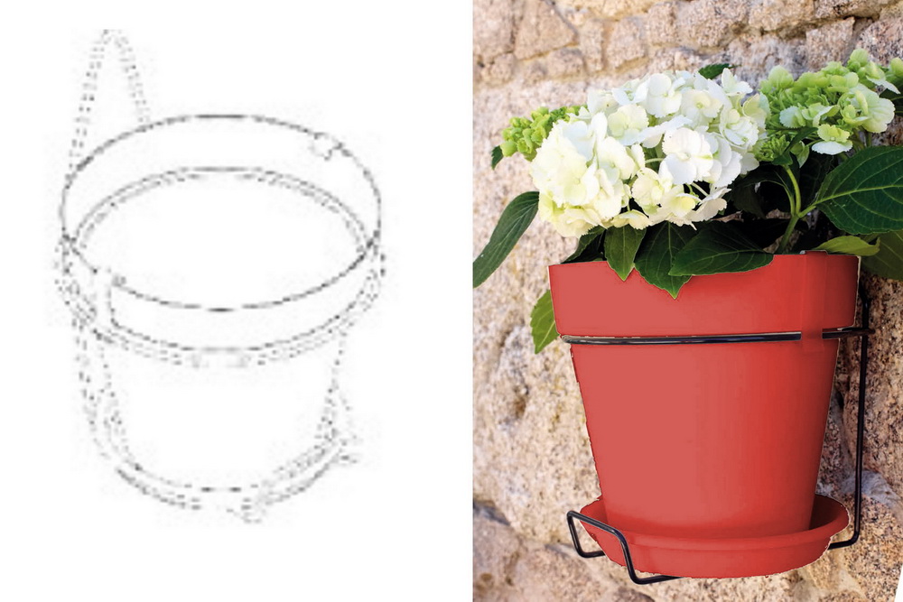 KIT CAPRI PAREDE 20cm VERMELHO