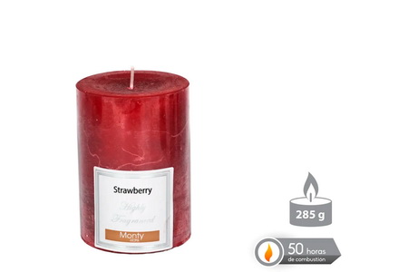 VELA CIL PERF VERM 7x9,5cm 131024