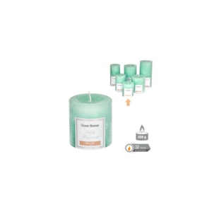 VELA CIL PERF TURQ 7x7cm 131056