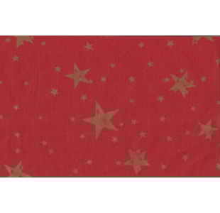 ROLO PAPEL KRAFT VERM ESTRELAS 29