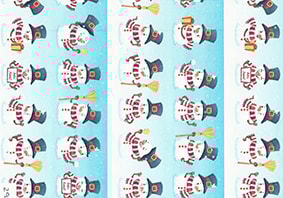 ROLO PAPEL NAT BONECOS NEVE 295