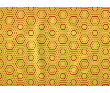ROLO PAPEL 70cm HEXAG DOUR/VERM 232