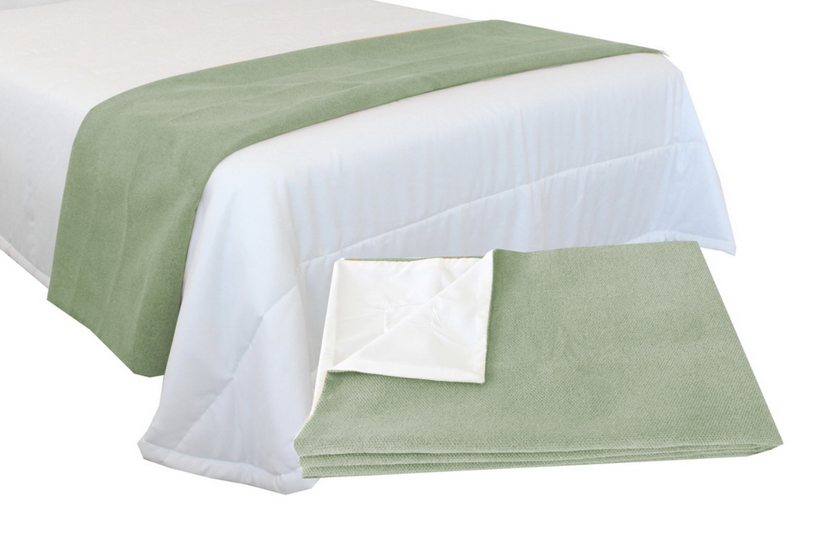 MANTA TAPA PES 70X230 W GREEN BROOKLIN