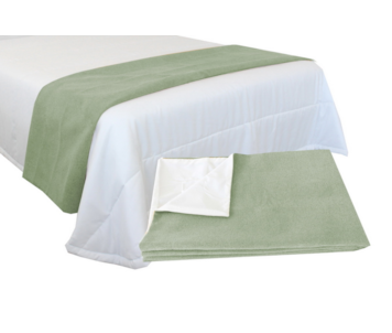 MANTA TAPA PES 70X230 W GREEN BROOKLIN