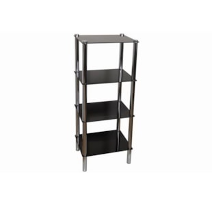 ESTANTE 4 PRAT MET/VIDRO PRET 60064