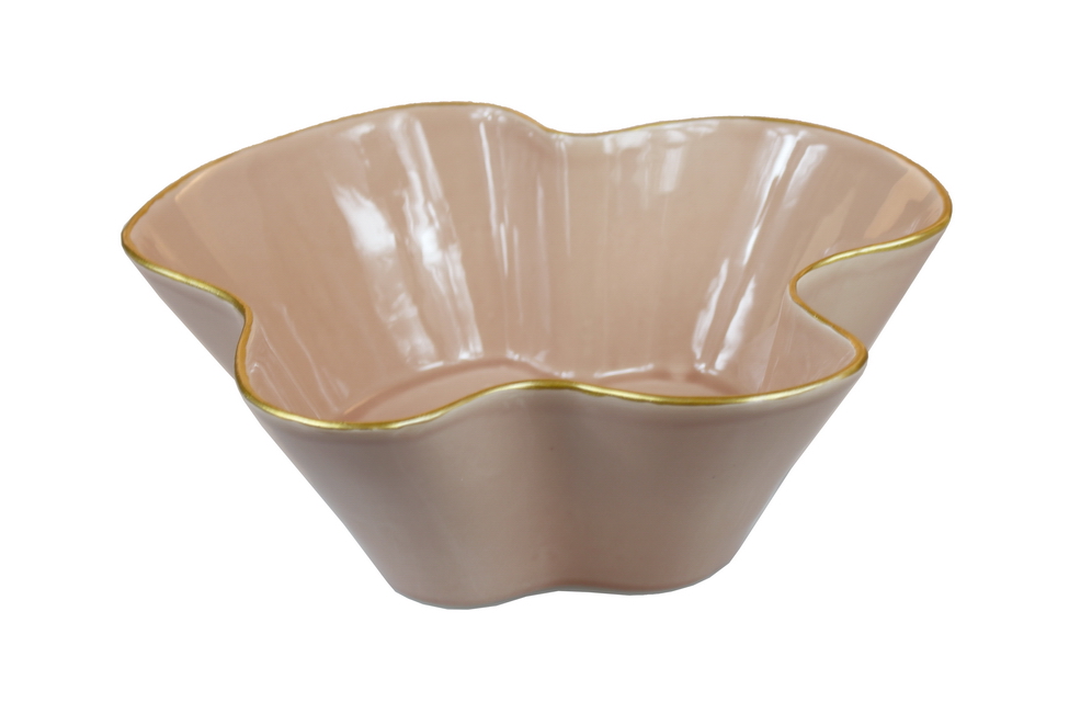 TACA ROSA VEL C/F OURO 34cm 1262 3374