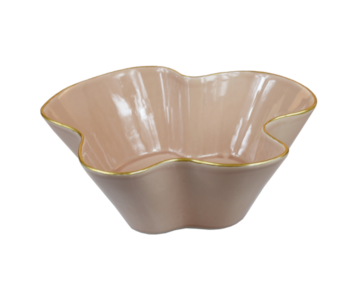 TACA ROSA VEL C/F OURO 34cm 1262 3374