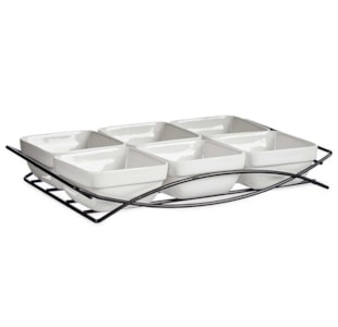 CONJ 6 TACAS C/SUP BRAN 30cm 90419