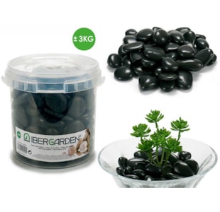 BALDE PEDRAS PRETO 3KG 56256