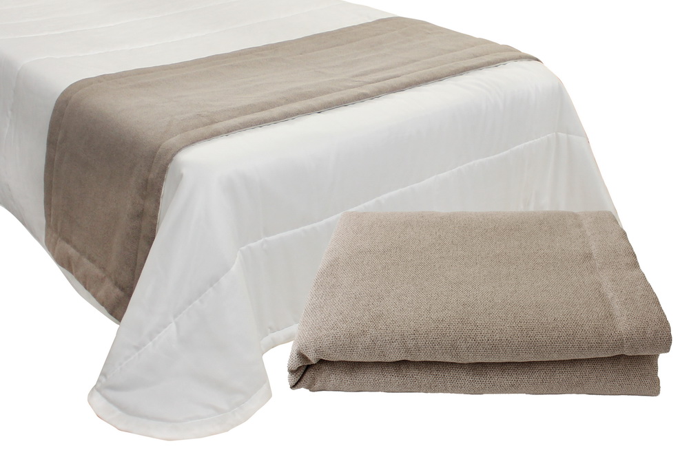 MANTA TAPA PES 70X230 TRUFFLE BROOKLIN