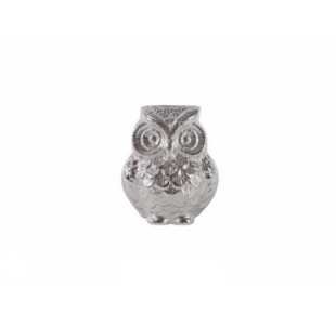 CORUJA ALUM PRATA 8x8cm 09.0026835