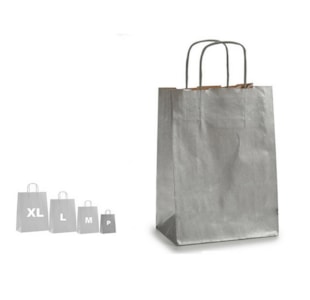 SACO PAPEL PRATA S 18x30 44881