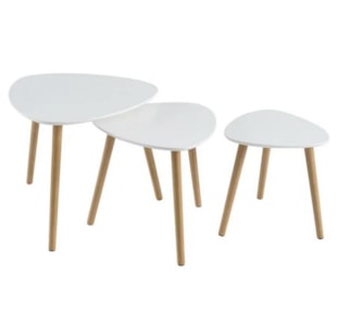 CONJ 3 MESAS MDF BRAN 136328