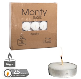 CAIXA 100 VELA TEALIGHT BR 3,8cm 31937