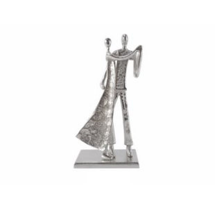 ESCULTURA ALUM PRATA 36cm 09 0026833