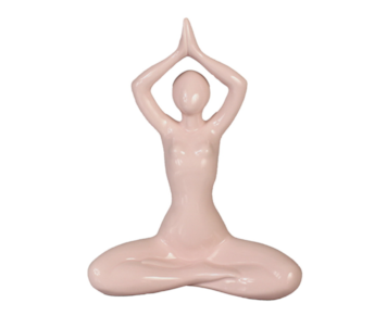 ESTATUETA ROSA BRILH 29cm 1436 1017