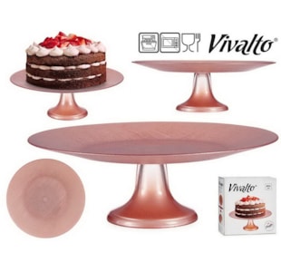 PRATO BOLO C/PE ROSA 33cm 84809