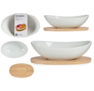 TACA OVAL BRAN C/BASE MAD 87386