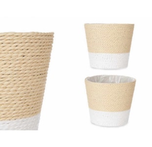 VASO CORDA BR/NAT 15x14cm 86437