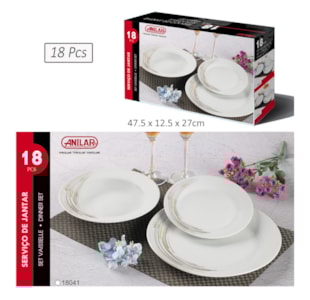 SERVICO JANTAR 18 PCS 18041