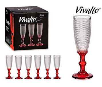 COPO CHAMPANHE VERMELHO 18CL 77094