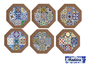 AZULEJO OCT C/CORT  AZC557-8CORT-MD