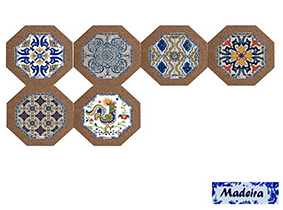 AZULEJO OCT C/CORT  ACA557-8CORT-MD
