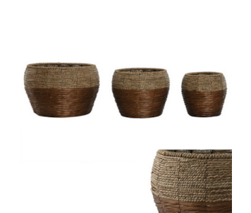 CJ 3 VASOS FIBRA NAT 32x23 MC-215687