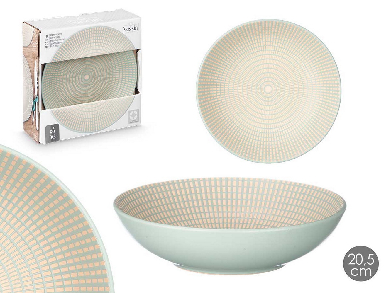 PRATO FUNDO VERD 20,50cm 10053