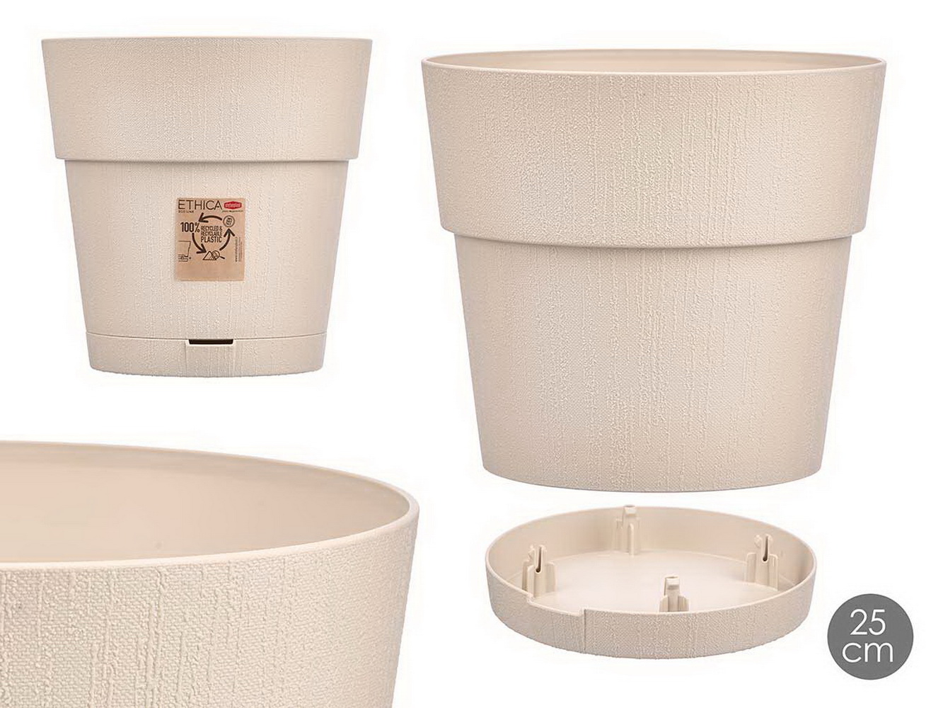 VASO PLASTICO PER 25cm 59462