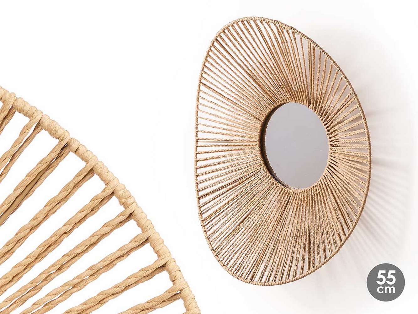 ESPELHO OVAL CORDA 48X55 10624