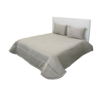 COLCHA C/FR 250X260 PRAGA 33 CINZA